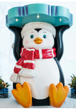 18``, Holiday Memories Lit Stools Snowman, scratch & dent