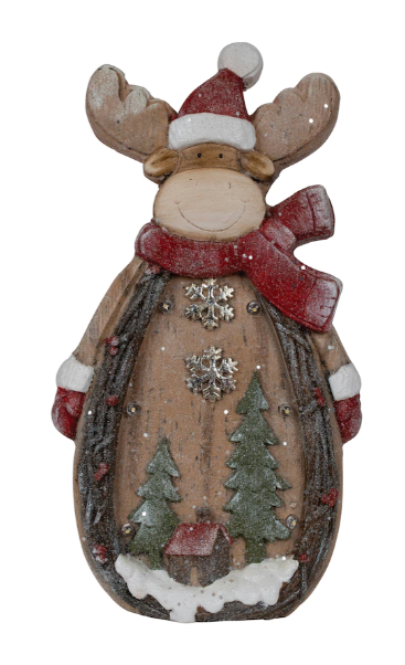 16``, Holiday Memories Battery Operated Lights up, Reindeer