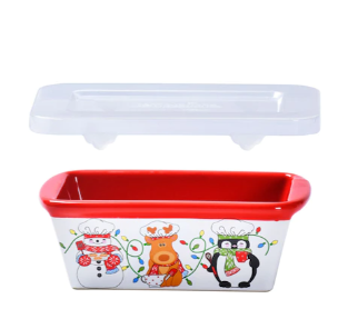 Temp-tations Set of 3 Holiday Loaf Pans with Gift Boxes