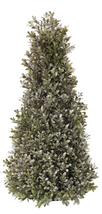 Holiday Memories Champagne Boxwood 20" Cone Tree, gold