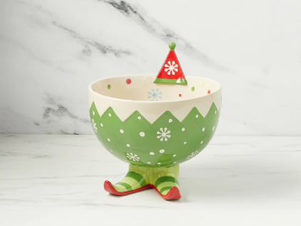 Copy of temp-tations 2-Quart Holiday Serving Bowl, Elf