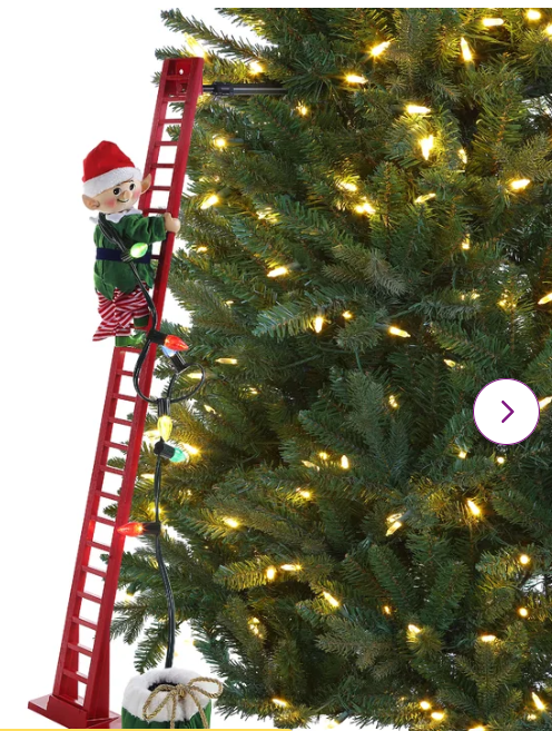 Mr. Christmas 42"  Climber - Elf, missing top piece that connects to tree, still functionable.