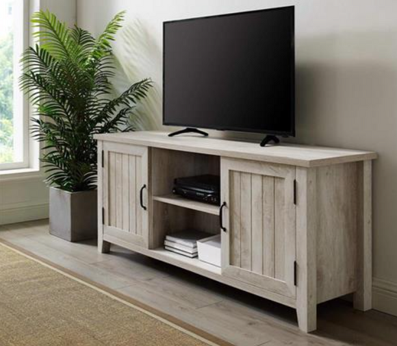 EXTRA $100 OFF, now $189.99, Fully assembled, wood tv console, minor scratch & dent