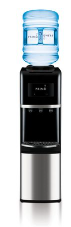 Primo Deluxe Top Load Bottled Water Dispenser, Stainless Steel, 3 temperature output