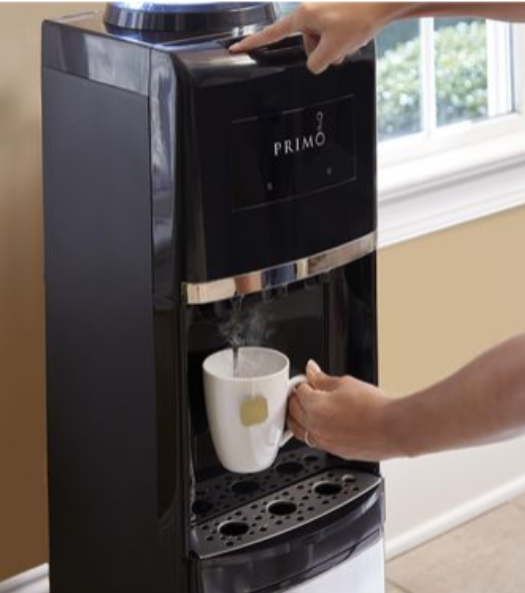 Primo Deluxe Top Load Bottled Water Dispenser, Stainless Steel, 3 temperature output
