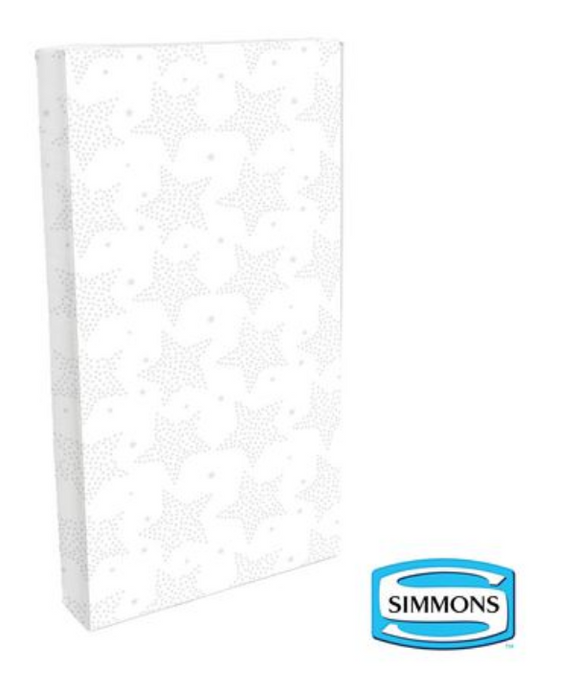 Simmons crib mattress, marked corner in shipping