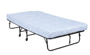 Signature Sleep Folding Metal Guest Bed with 5 Inch Floral Mattress, in box unassembled
