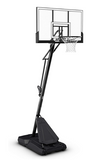 SPECIAL...Spalding 52" Acrylic Hercules Portable Basketball System Black/White, in box unassembled