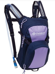 Outdoor Products 2.1" Tadpole Hydration Pack - purple