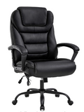 Virgil Big and Tall Executive Chair, Dark Brown