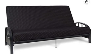 Dorel Futon mattress,  73`` x 52`` x 5``, black, frame not included