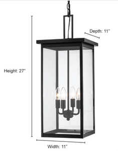 Tessa 4 - Light Indoor/Outdoor Hanging Lantern