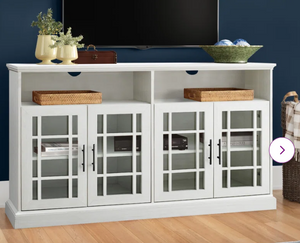 Sunray TV Stand with glass doors, Scratch & Dent Special, assembled