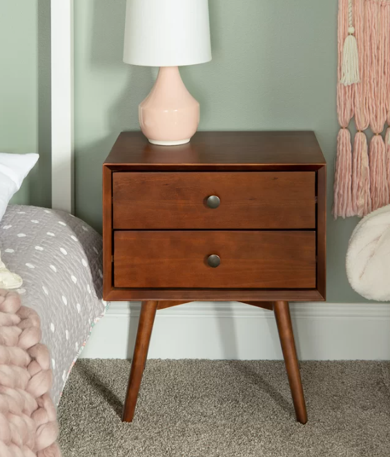 Gertz 2 - Drawer Solid Wood Nightstand, Scratch & Dent, Minor Scratch & Dent