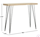 Brydan 39.4 Console Table, Light Brown, Scratch & Dent