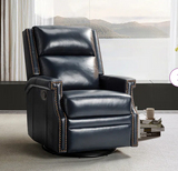 Manning Genuine Leather Recliner and swivel Chair