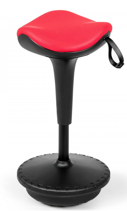 Adjustable Swivel Sitting Balance Wobble Stool Standing Desk Chair