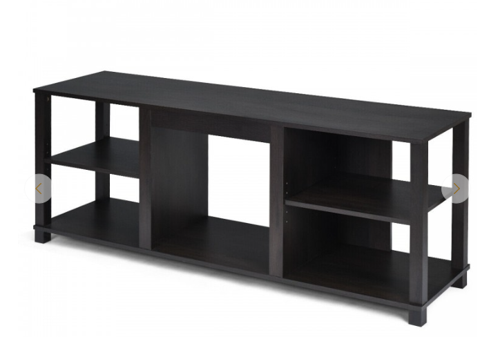 2-Tier TV Storage Cabinet Console with Adjustable Shelves, special in box unassembled