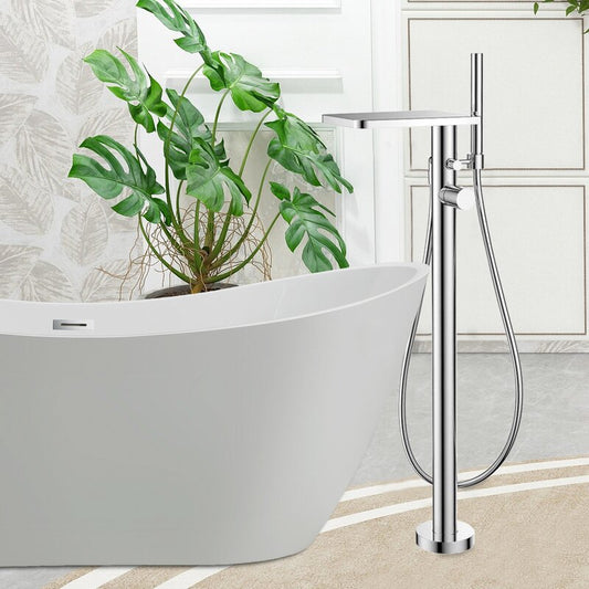Single Handle Floor Mounted Tub Faucet with handshower