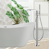 Single Handle Floor Mounted Tub Faucet with handshower