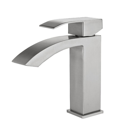single hole bathroom faucet - brushed nickel