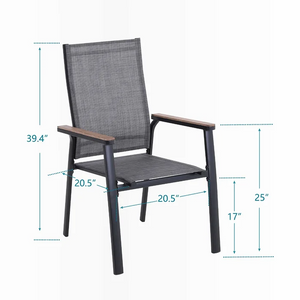 Stacking Patio Armchair, each