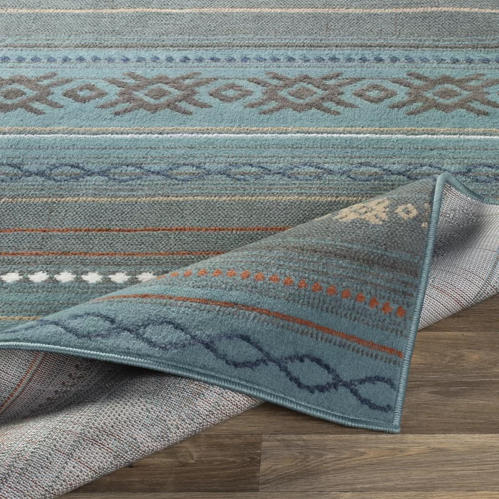 Staudt Power loom Blue/Grey Rug, 10`2`` x 7`10