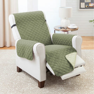 T-Cushion Recliner Slipcover, Olive