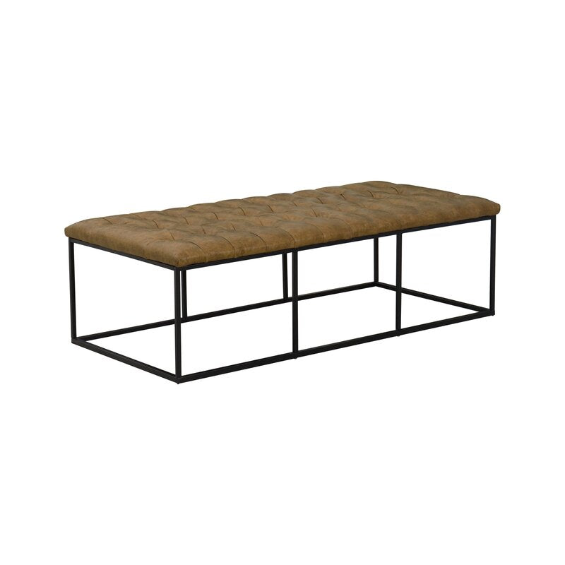 Thrapst Faux Leather Bench