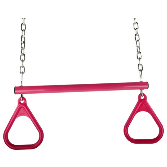 Trapeze Bar and Rings with Chains and Fastener