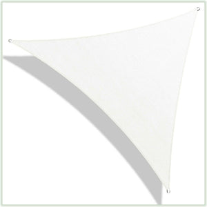 12` Triangle Shade Sail, white