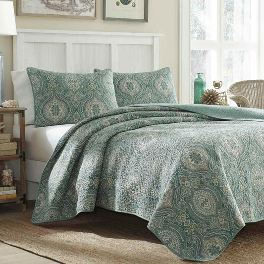 Turtle Cove Reversible Quilt Set by Tommy Bahama - full/queen