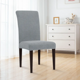 Dining Chair Slipcover, 2 piece light grey
