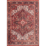 Wagga Oriental Area Rug in Brick