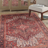 Wagga Oriental Area Rug in Brick