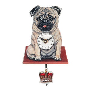 PUG Wall Clock WITH MOVING EYES