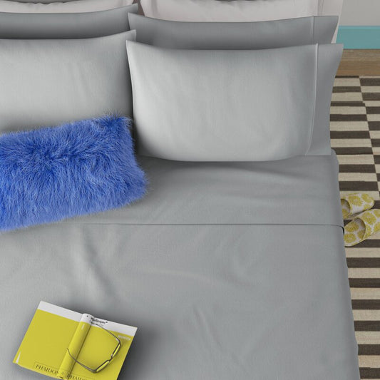 Wayfair Basics 1800 Series 4 Piece Sheet Set - LIGHT GREY