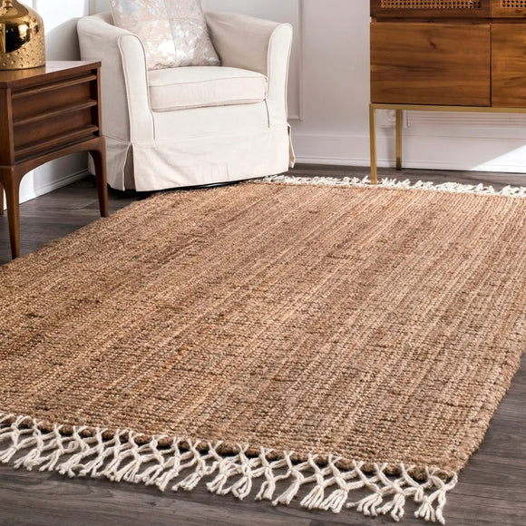 Werts Handmade Tufted Area Rug in Brown