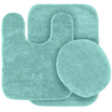 Woodacre Bath Rug Set, Seafoam