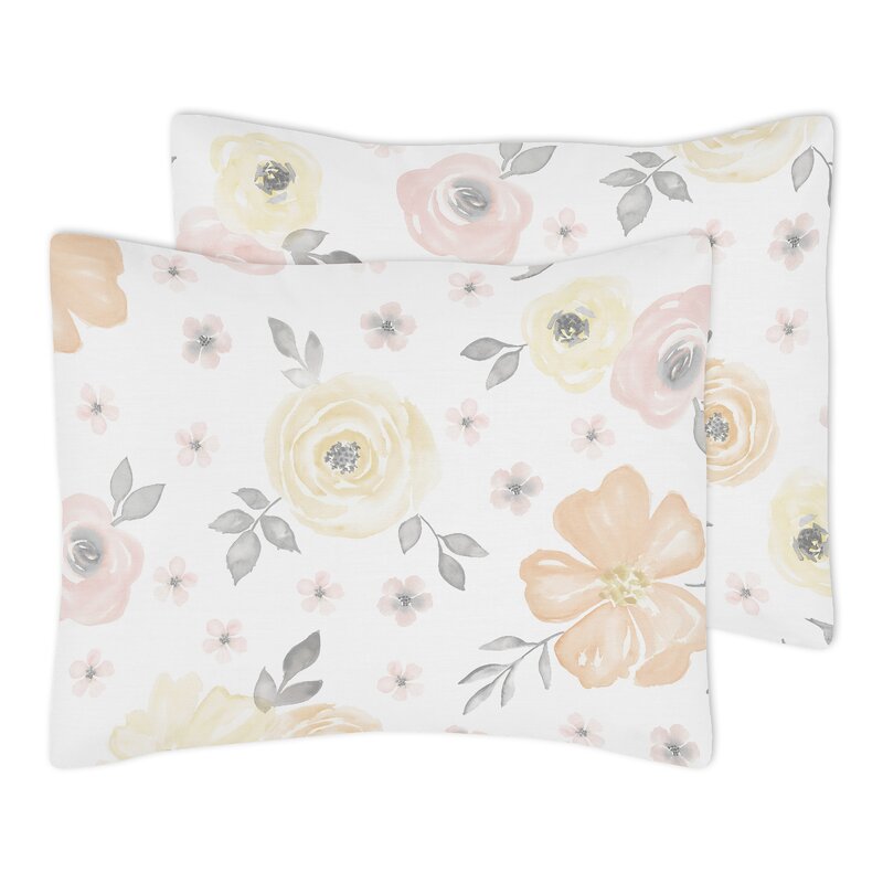 Watercolor Floral Comforter set, Full/Queen