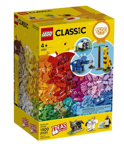 LEGO Classic Bricks and Animals 11011 Toy Building Kit