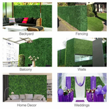 Artificial Hedges Turf Panel, Green, 36 piece set - 99 s/f