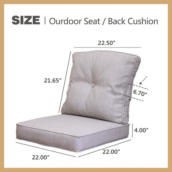 1 Back , 1 Seat Cushion   - 2 piece - Special