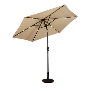 9Ft Solar LED Market Umbrella With Tilt *BASE NOT INCLUDED* - OP70736BE