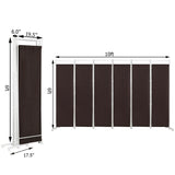 6-Panel Room Divider Folding Privacy Screen - HW65775BN
