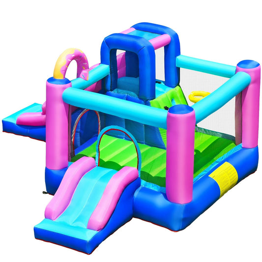 Inflatable Bounce Castle with Dual Slides and Climbing Wall *BLOWER NOT INCLUDED*- OP70804