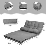 Foldable Floor 6-Position Adjustable Lounge Couch, SPECIAL