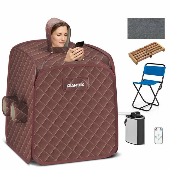 800W 2 Person Portable Steam Sauna Tent SPA with 3L Steamer reg $159.99