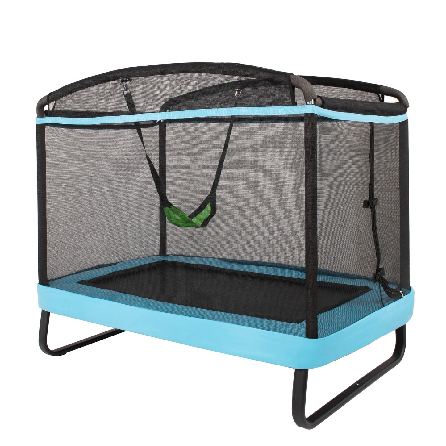 6 Feet Kids Entertaining Trampoline with Swing Safety Fence *UNASSEMBLED/IN BOX* - TW10004BL