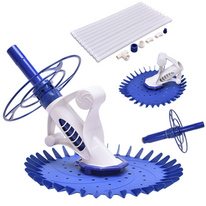 Automatic Swimming Pool Cleaner Set with 32'6" Hoses for Pool *UNASSEMBLED/IN BOX*, reg $307.99 - CL11840
